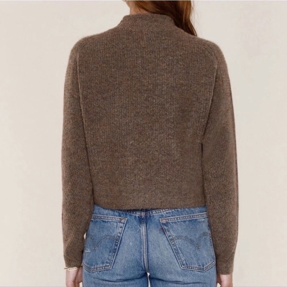 HEARTLOOM “CELINE MARLED” BROWN HEATHER SWEATER - Picture 2 of 7